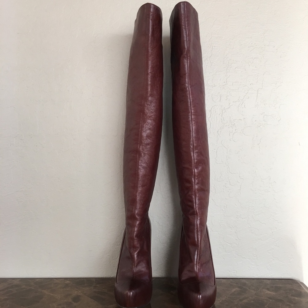 All leather over the knee boots — New